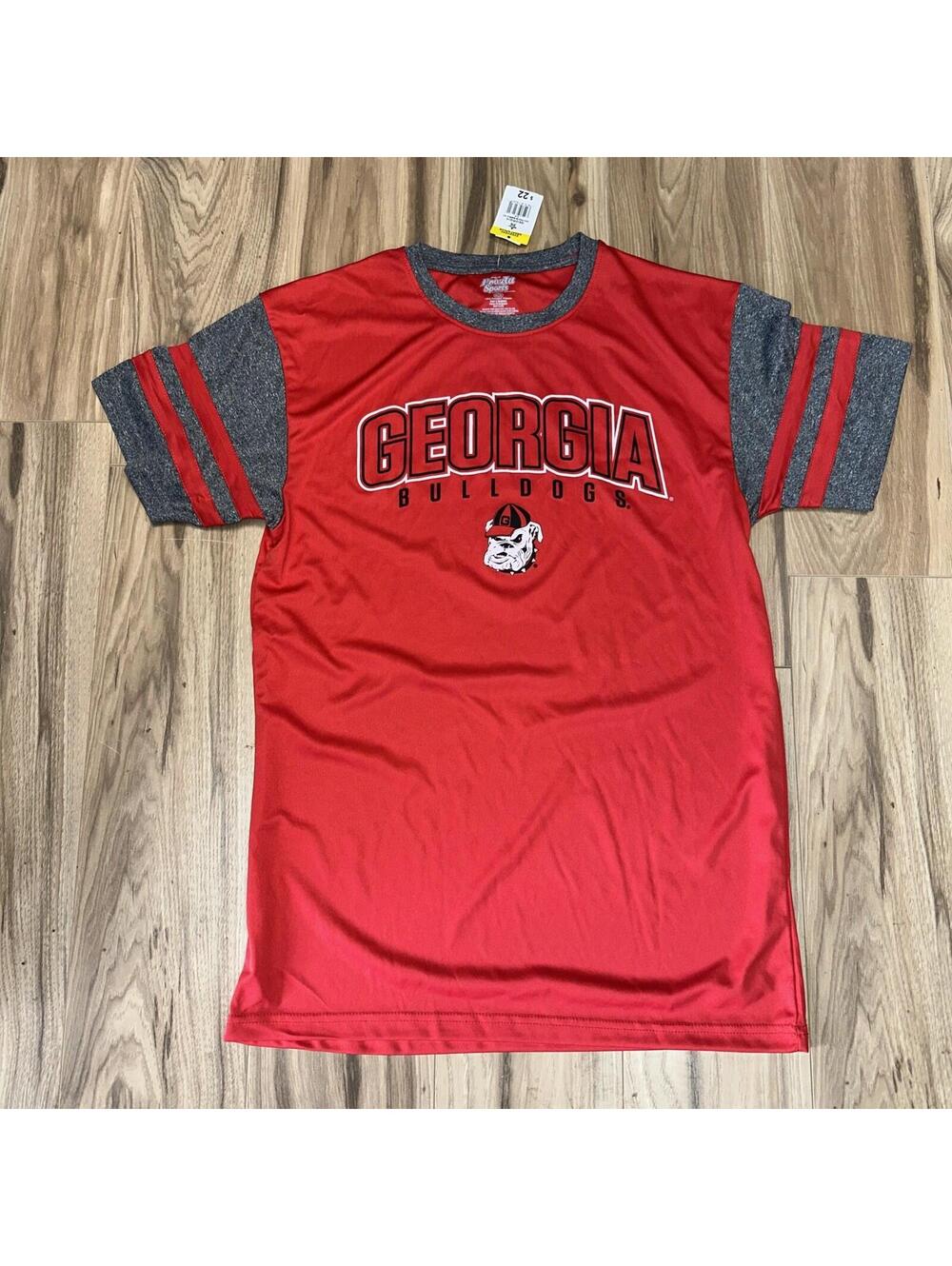 Pro-ad Sports Red Gray Georgia Bulldogs M Short Sleeve Shirt